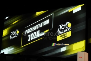 The logo of the presentation of the Tour de France 2024 (7090x)